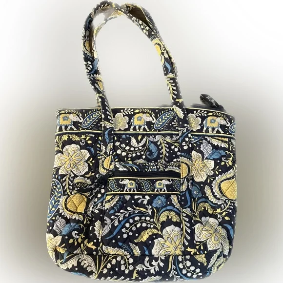 Vera Bradley, Tote in Retired Ellie Blue - Picture 1 of 12